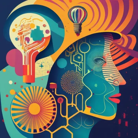 Ai generated image depicting canvas of the mind